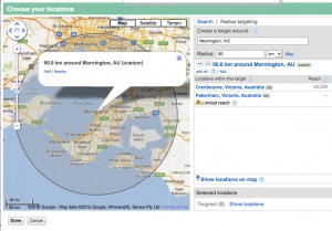 AdWords Local Targeting