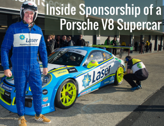 Tim Reid and a Porsche V8 Supercar