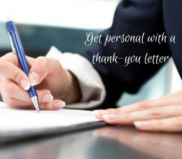 handwritten thank-you letter