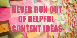 A simple way to create helpful content