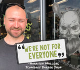 Harrison Mallory of Scumbag Barber Shop