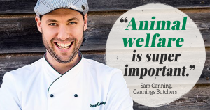 SAM CANNING of Cannings Butchers